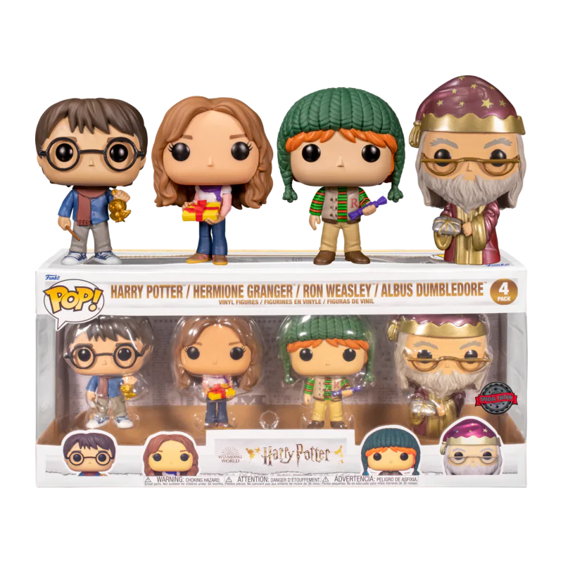 Harry Potter Holiday Funko POP! Movies Vinyl figura 4 db-os csomag 9 cm termékfotó