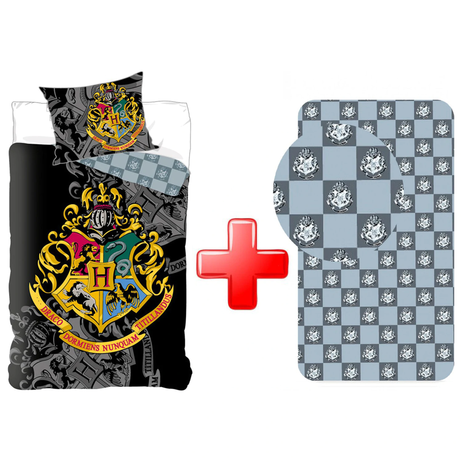Harry Potter Houses ágyneműhuzat és gumis lepedő szett termékfotó