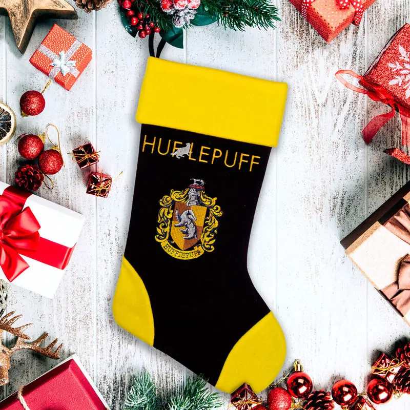 Harry Potter Hufflepuff karácsonyi zokni termékfotó