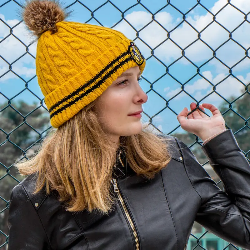 Harry Potter Hufflepuff kötött sapka termékfotó