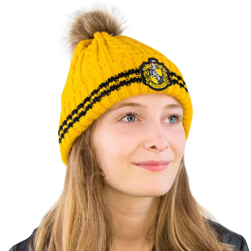 Harry Potter Hufflepuff kötött sapka termékfotó
