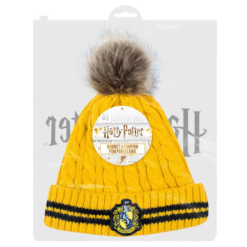 Harry Potter Hufflepuff kötött sapka termékfotó