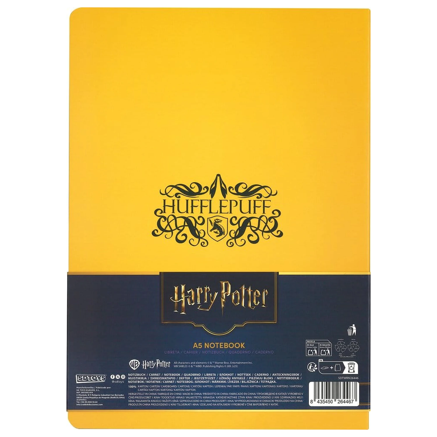 Harry Potter Hugrabug jegyzetfüzet 21 cm termékfotó