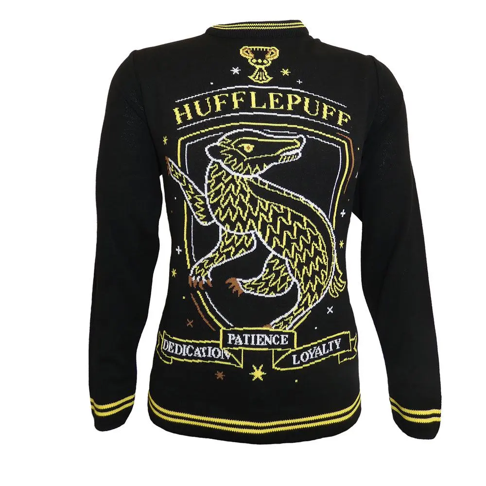Harry Potter Hugrabug karácsonyi belebújós pulóver termékfotó