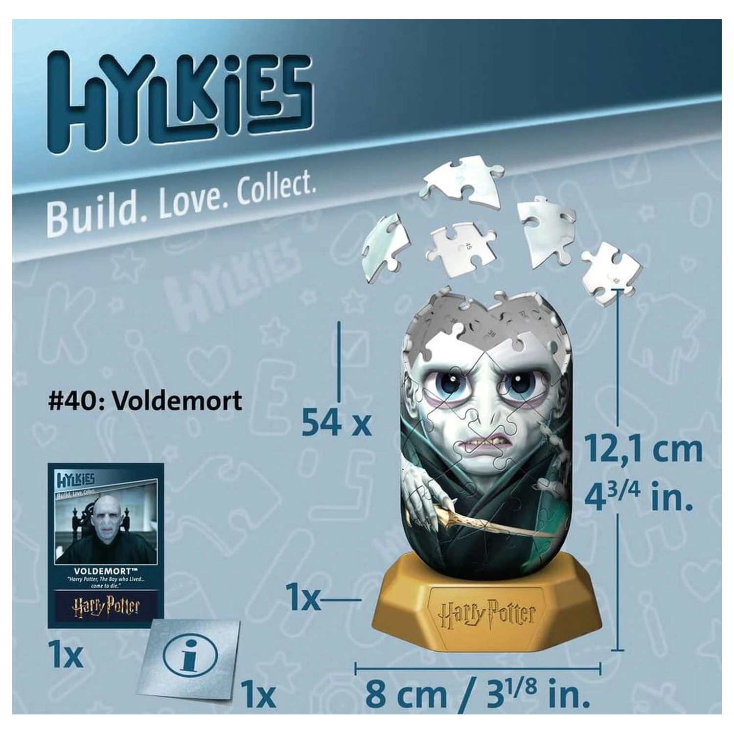 Harry Potter Hylkies 3D puzzle #40 Voldemort 12 cm termékfotó