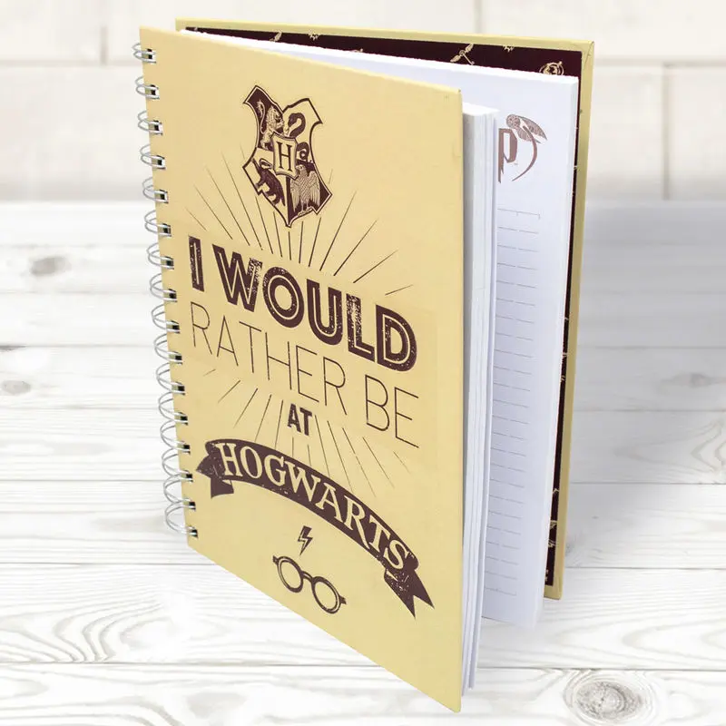 Harry Potter I Would Rather Be at Hogwarts A5 jegyzetfüzet termékfotó