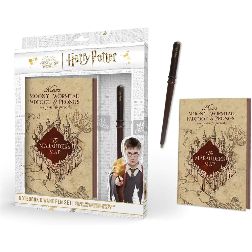Harry Potter jegyzetfüzet és pálca toll csomag termékfotó