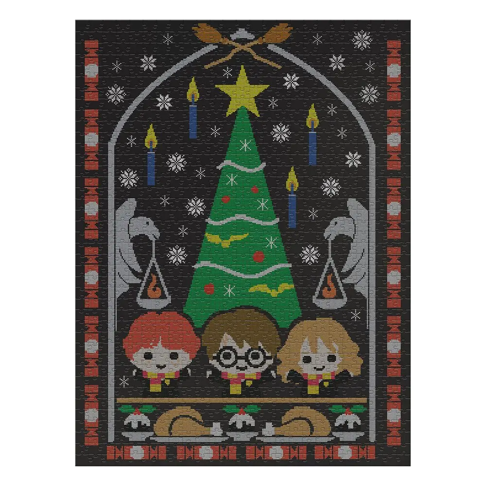 Harry Potter Jigsaw Puzzle Christmas Jumper 1  - Holiday at Hogwarts (1000 darab) termékfotó