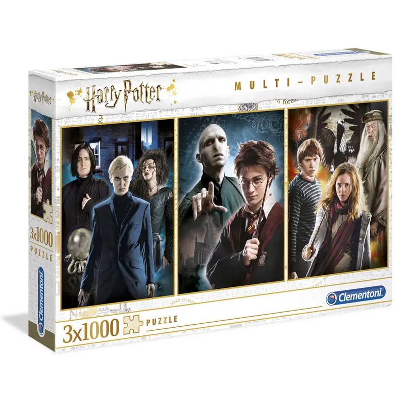 Harry Potter Multi Jigsaw Puzzle Characters (3 x 1000 pieces) termékfotó