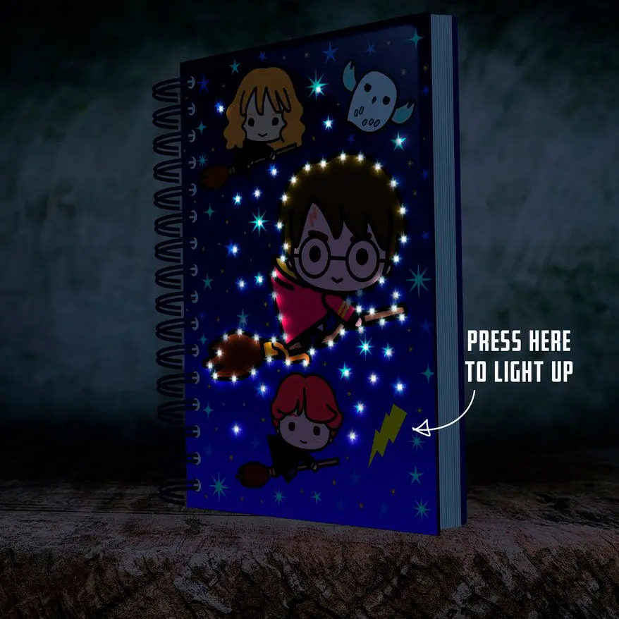 Harry Potter Kawaii A5 led lámpás jegyzetfüzet termékfotó