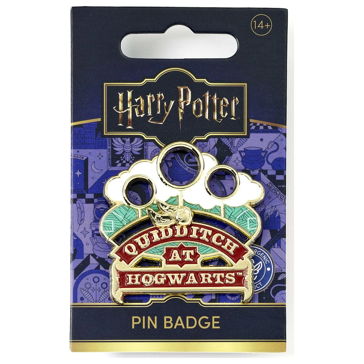 Harry Potter kitűző Quidditch (Golden Tone) termékfotó