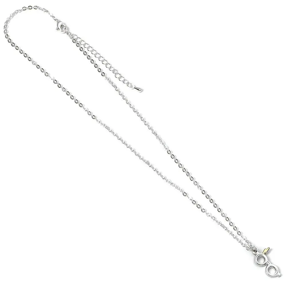 Harry Potter Lightning Bolt with Glasses nyaklánc (ezüstözött) termékfotó