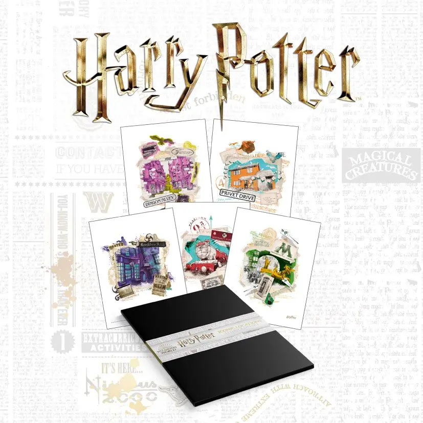Harry Potter Lithograph 10 darabos Litográfia 36 x 28 cm termékfotó