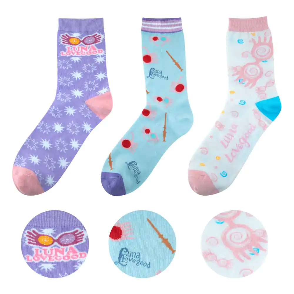 Harry Potter Socks 3-Pack Luna Lovegood termékfotó