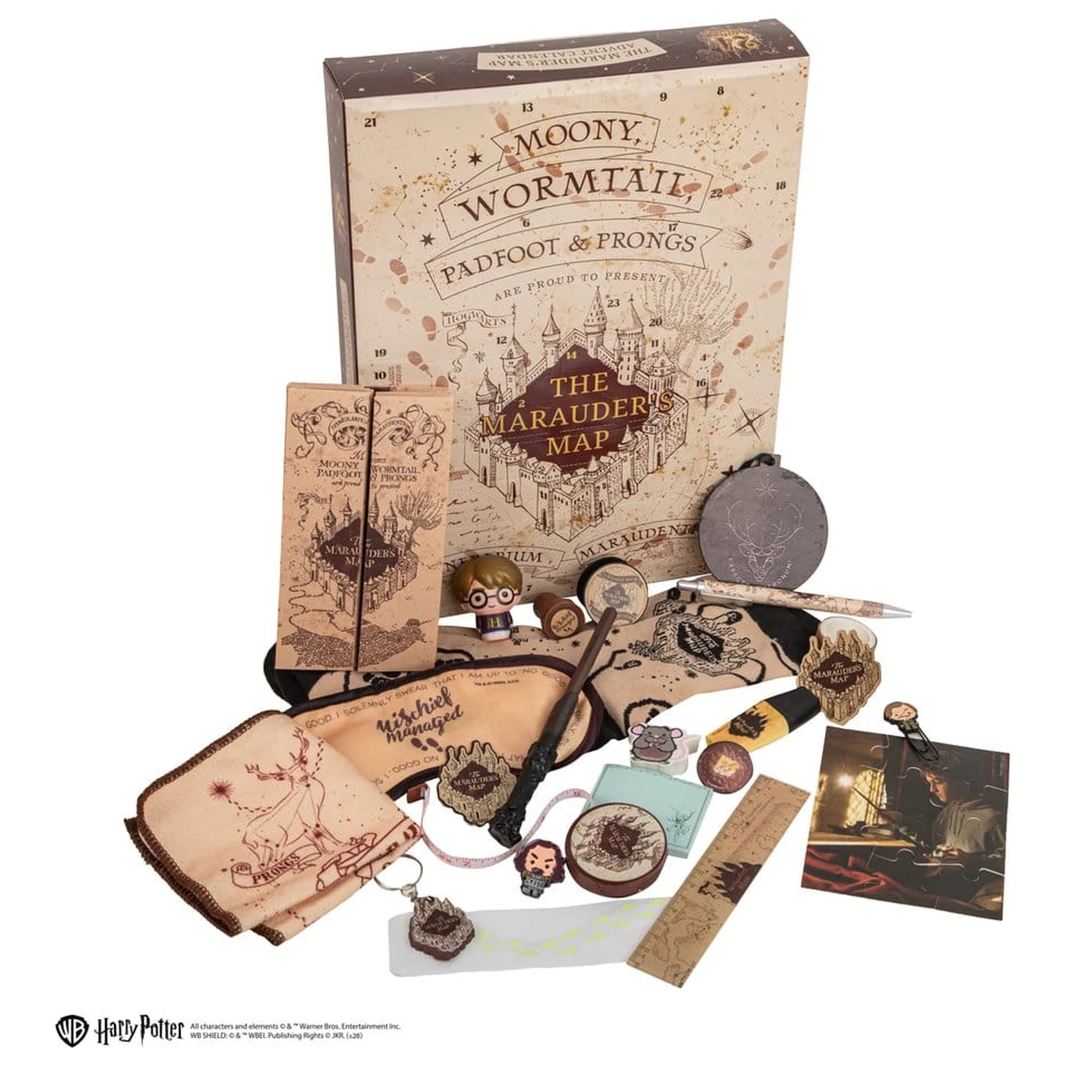 Harry Potter Marauder's Map New Edition adventi kalendárium 2026 termékfotó