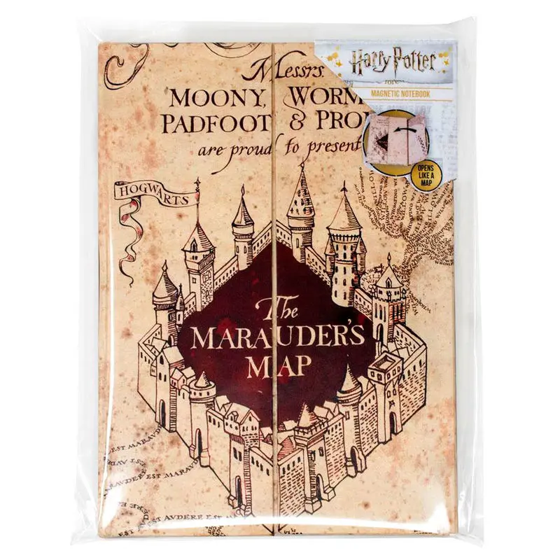 Harry Potter Marauders térkép A5 notebook termékfotó