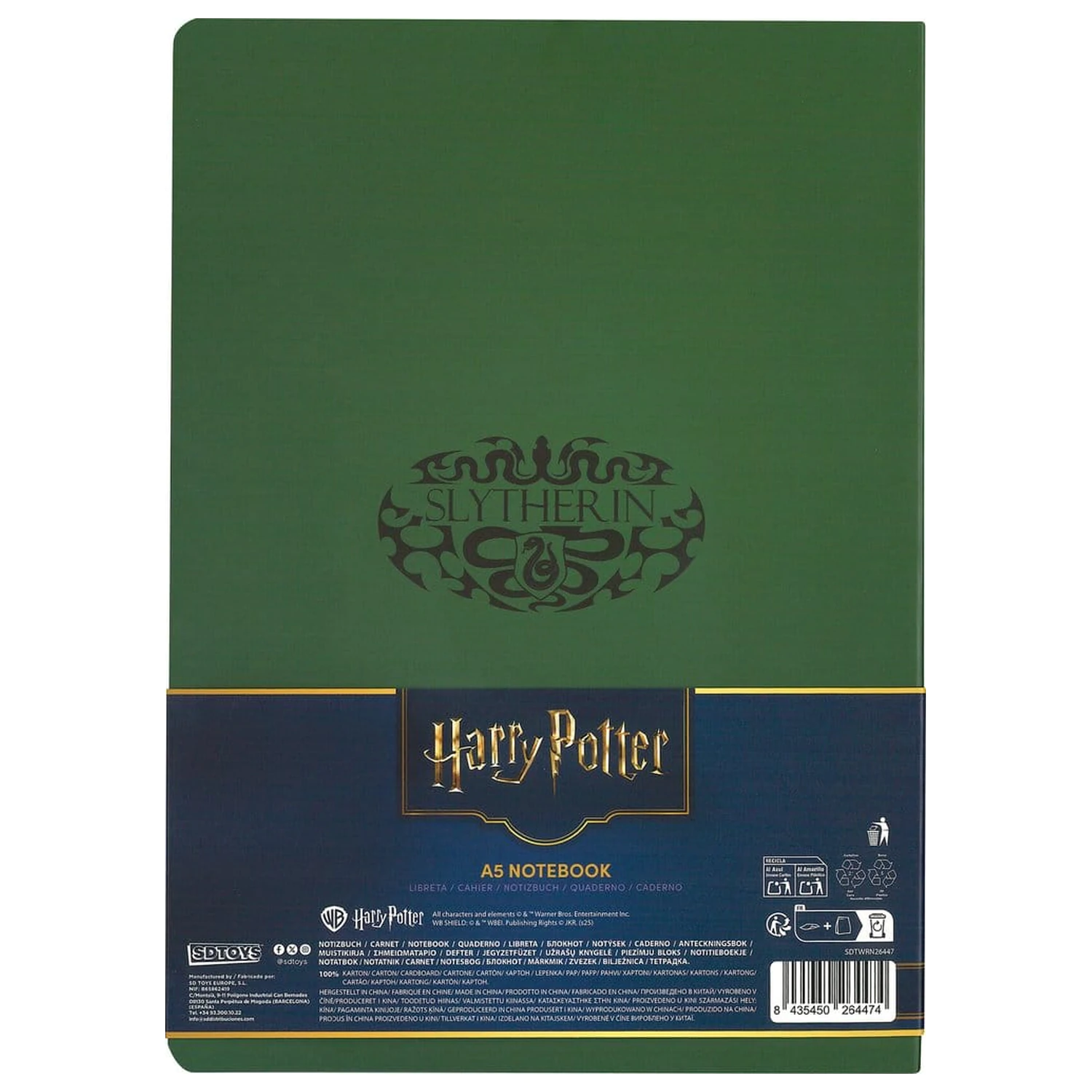 Harry Potter Mardekár jegyzetfüzet 21 cm termékfotó