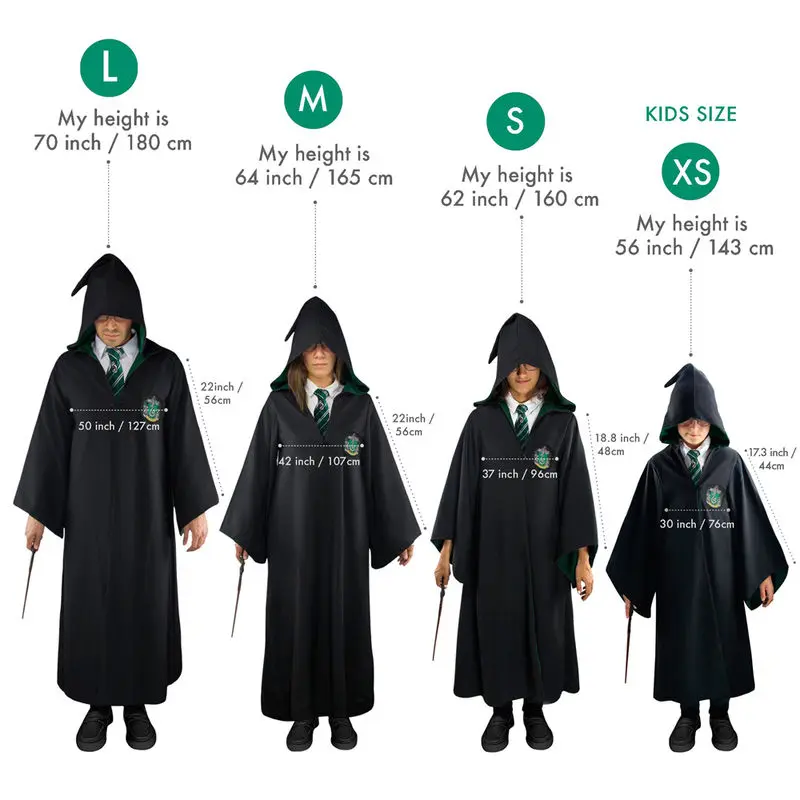 Harry Potter Zauberergewand Slytherin termékfotó