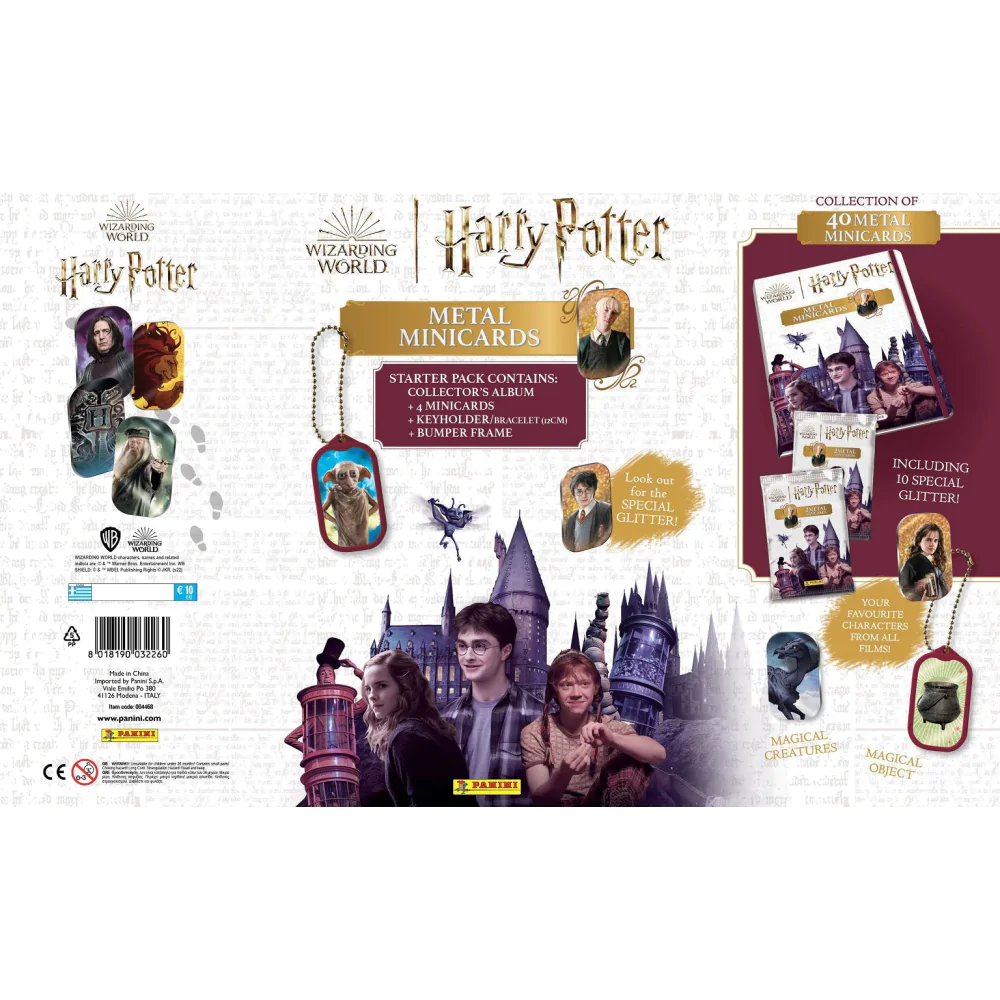 Harry Potter Metal Minicards kezdő játékcsomag angol nyelvű termékfotó