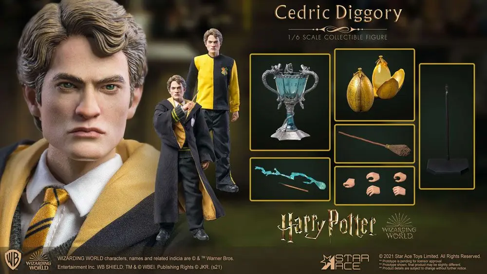 Harry Potter My Favourite Movie akciófigura 1/6 Cedric Diggory Deluxe Version 30 cm termékfotó