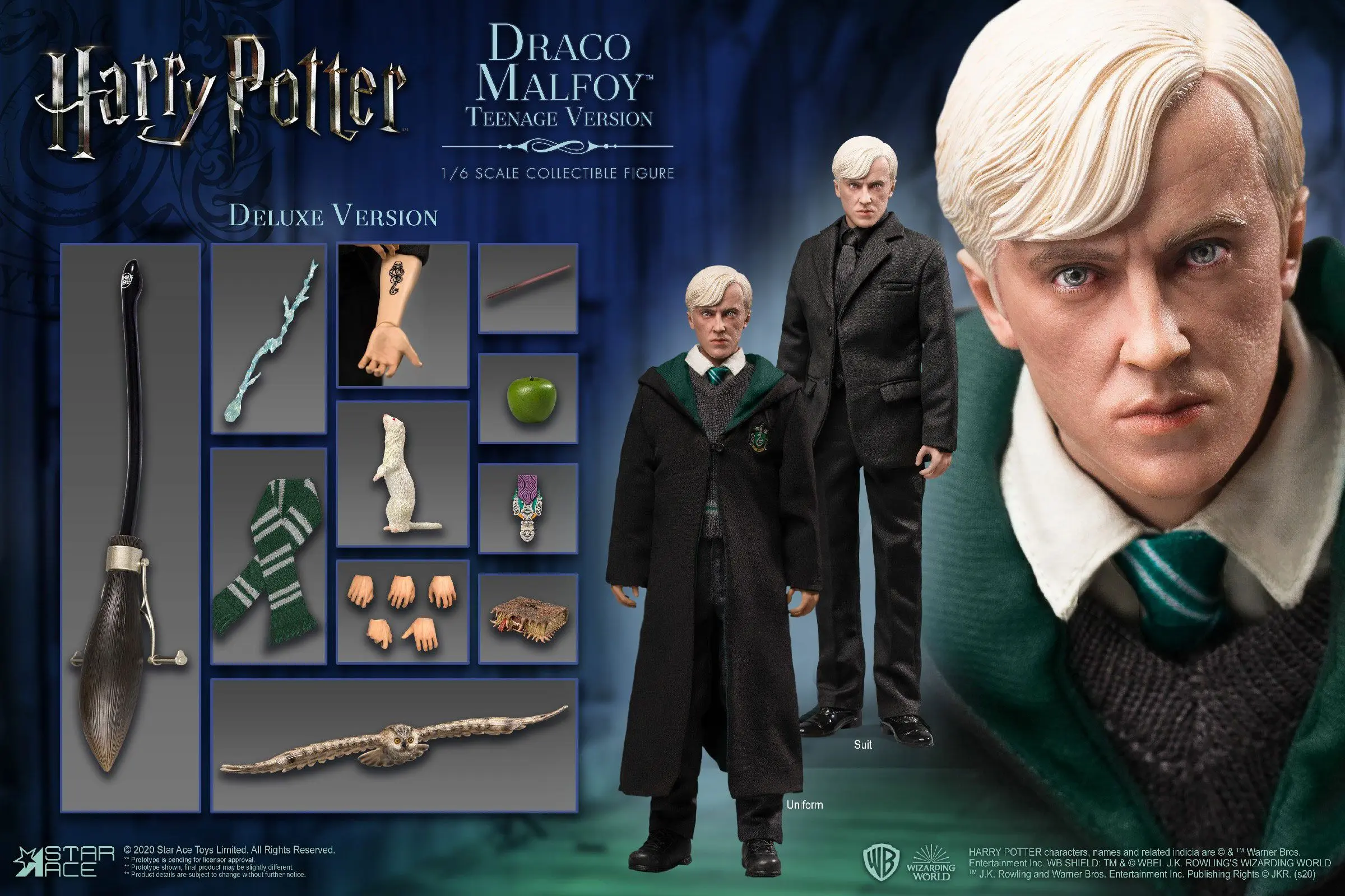 Harry Potter My Favourite Movie akciófigura 1/6 Draco Malfoy Teenage Deluxe Version 26 cm termékfotó