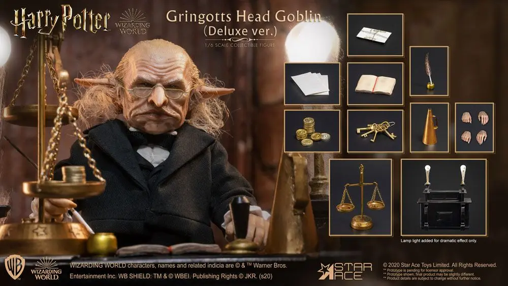 Harry Potter My Favourite Movie akciófigura 1/6 Gringotts Head Goblin Deluxe Ver. 20 cm termékfotó