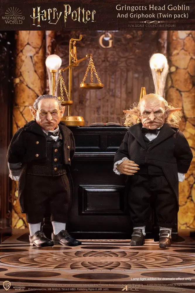 Harry Potter My Favourite Movie akciófiguras 1/6 Gringotts Head Goblin &amp; Griphook 20 cm termékfotó