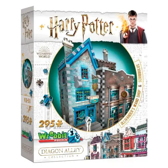 Harry Potter Ollivanders wand shop &amp; Scribbulus 3D puzzle termékfotó