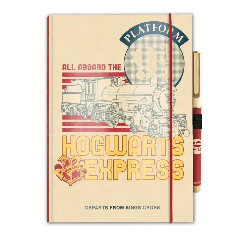 Harry Potter Platform 9 3/4 A5 jegyzetfüzet és varázspálca toll termékfotó