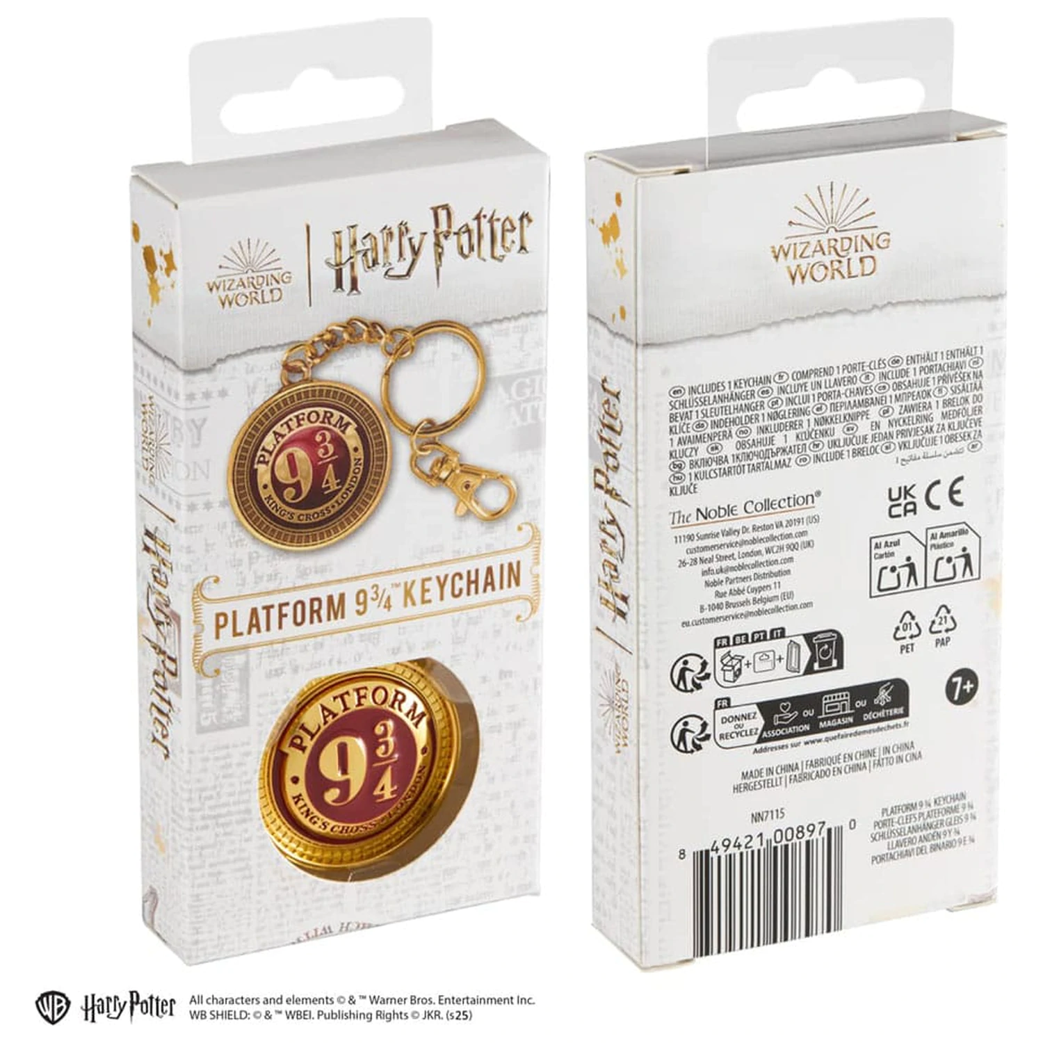 Harry Potter Platform 9 3/4 fém kulcstartó termékfotó