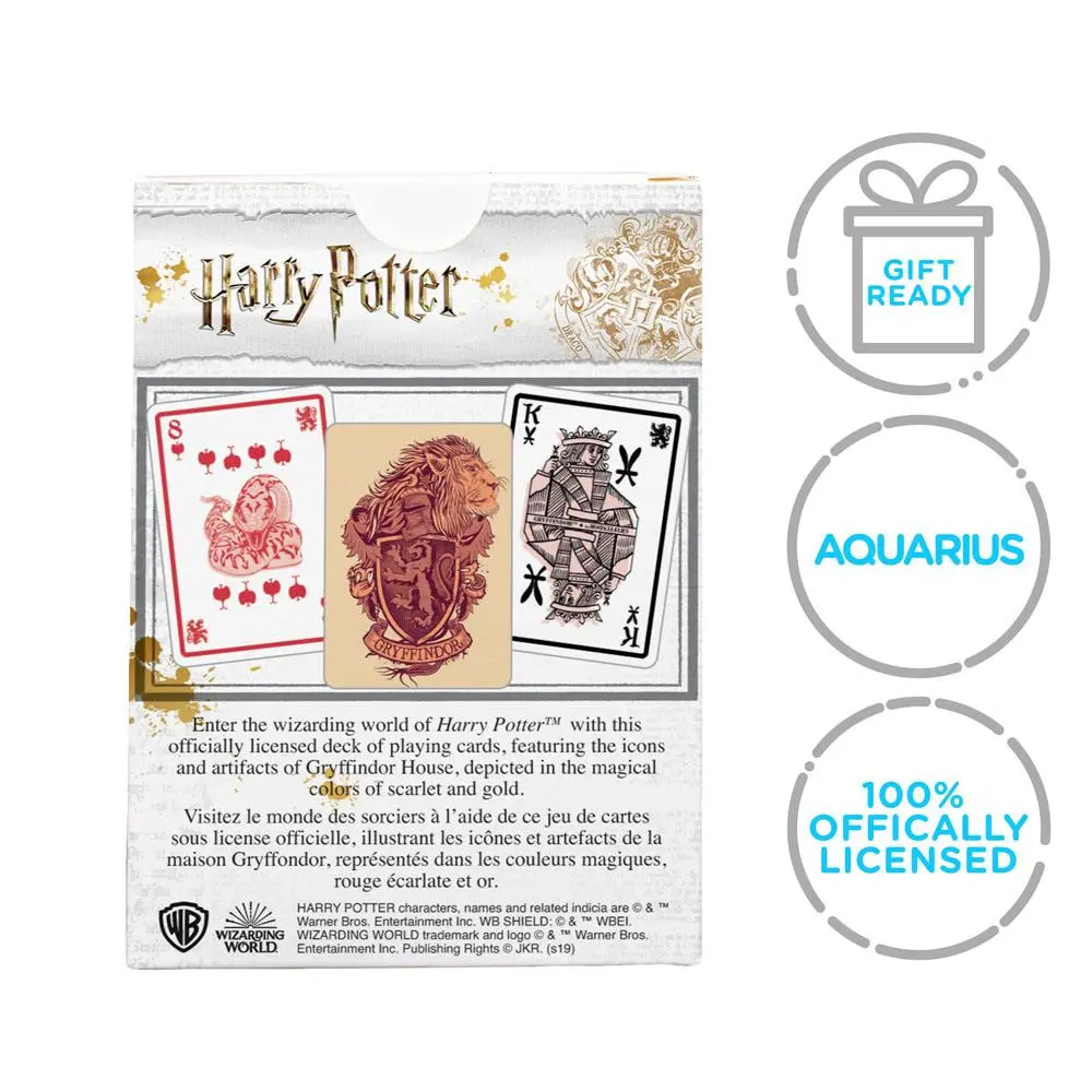 Harry Potter Playing Cards Gryffindor termékfotó