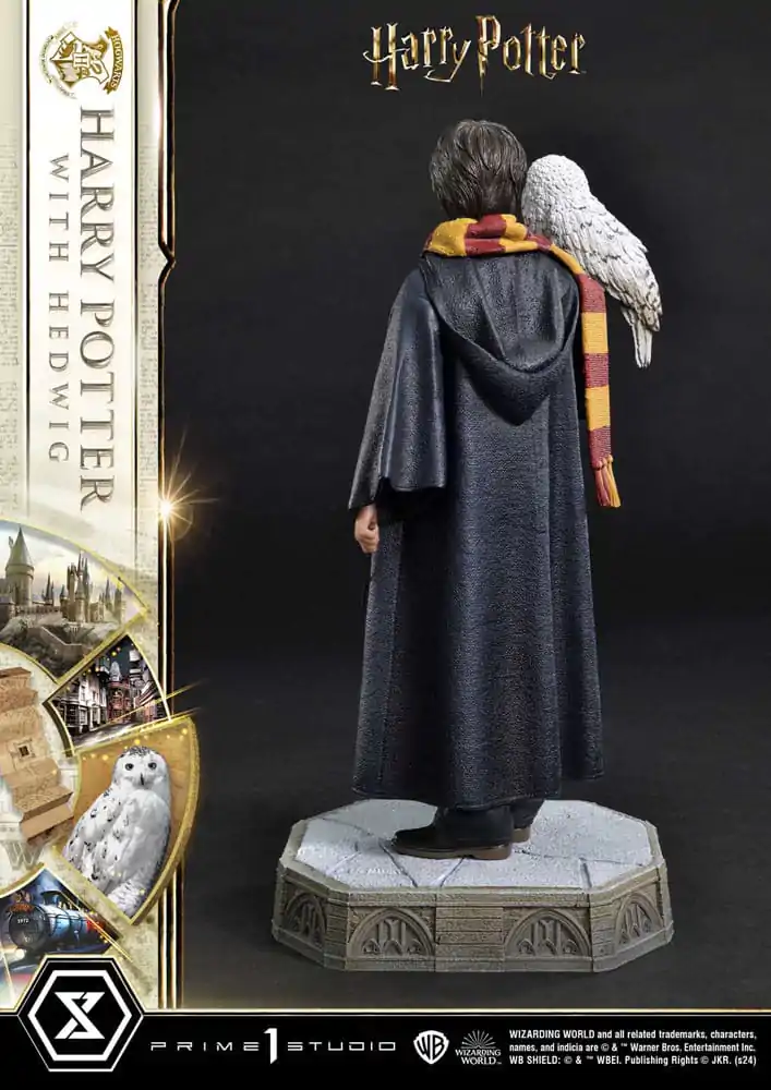 Harry Potter Prime Collectibles 1/6 Harry Potter with Hedwig szobor figura 28 cm termékfotó