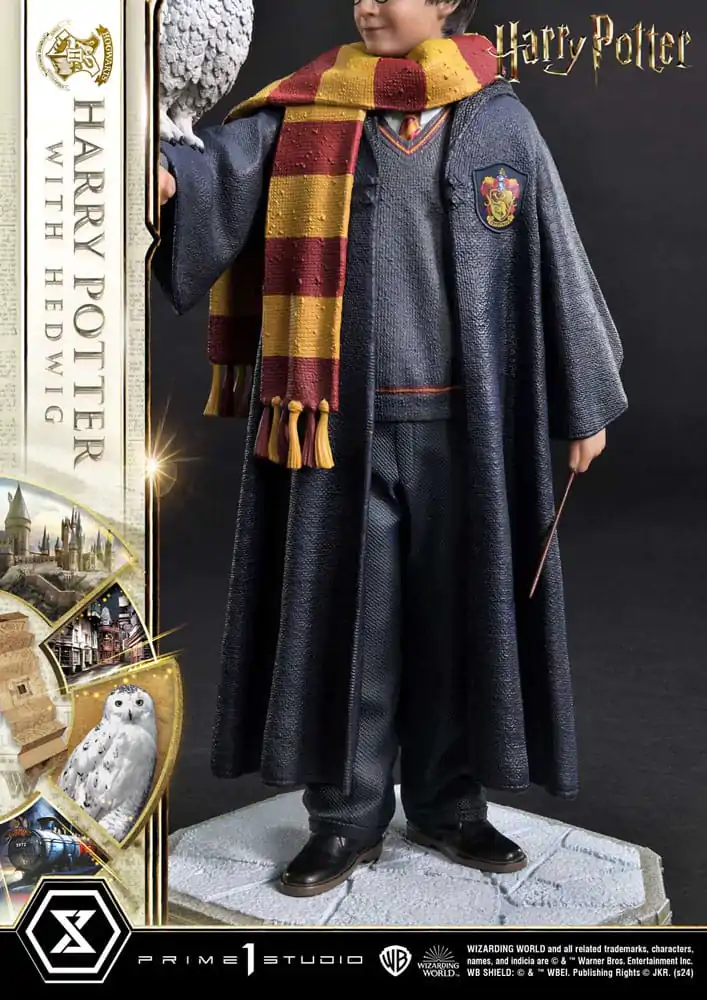 Harry Potter Prime Collectibles 1/6 Harry Potter with Hedwig szobor figura 28 cm termékfotó