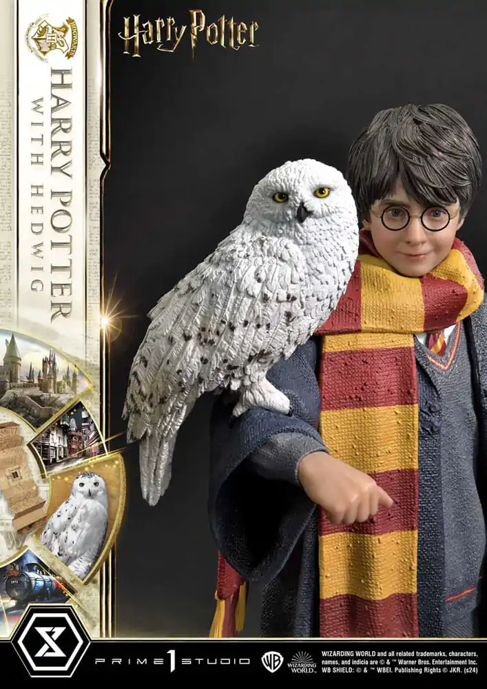 Harry Potter Prime Collectibles 1/6 Harry Potter with Hedwig szobor figura 28 cm termékfotó