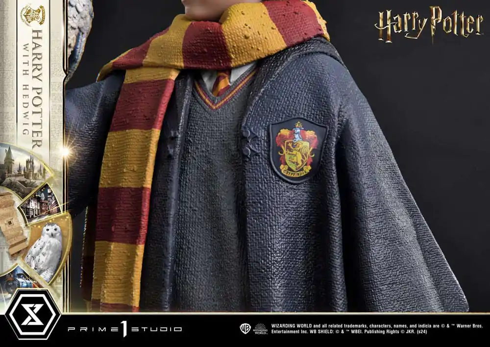 Harry Potter Prime Collectibles 1/6 Harry Potter with Hedwig szobor figura 28 cm termékfotó