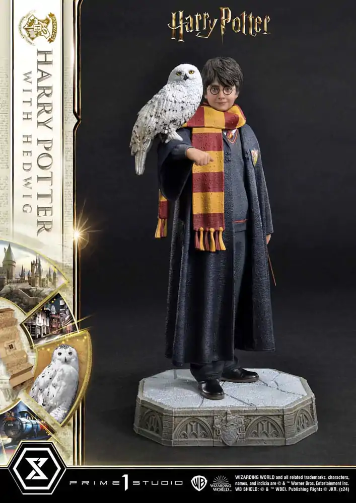 Harry Potter Prime Collectibles 1/6 Harry Potter with Hedwig szobor figura 28 cm termékfotó