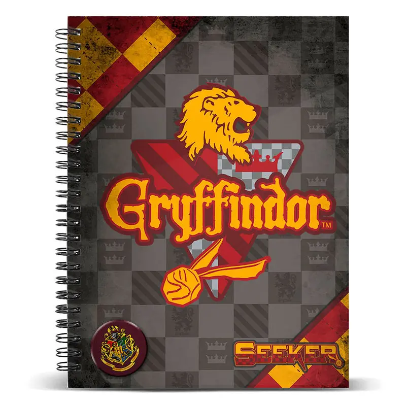 Harry Potter Quidditch Griffendél A4 jegyzetfüzet termékfotó