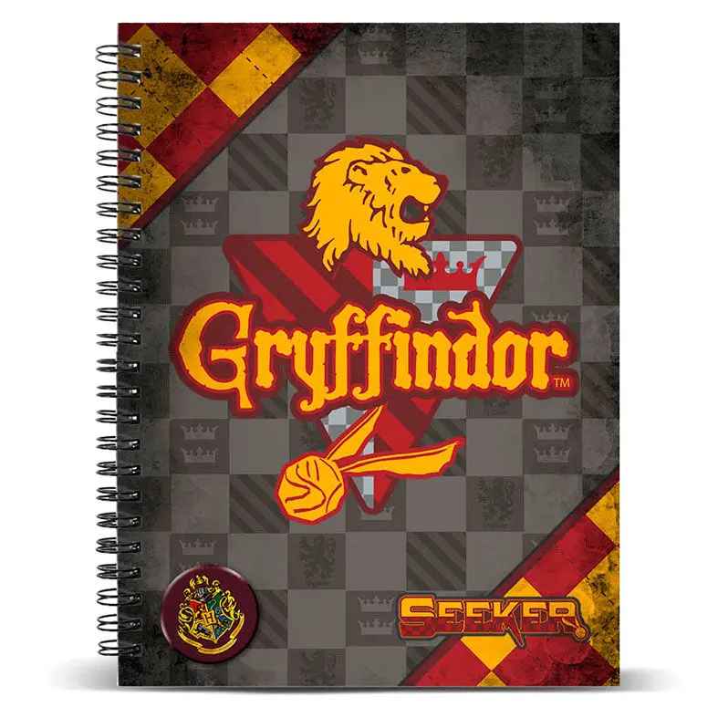 Harry Potter Quidditch Griffendél A5 jegyzetfüzet termékfotó