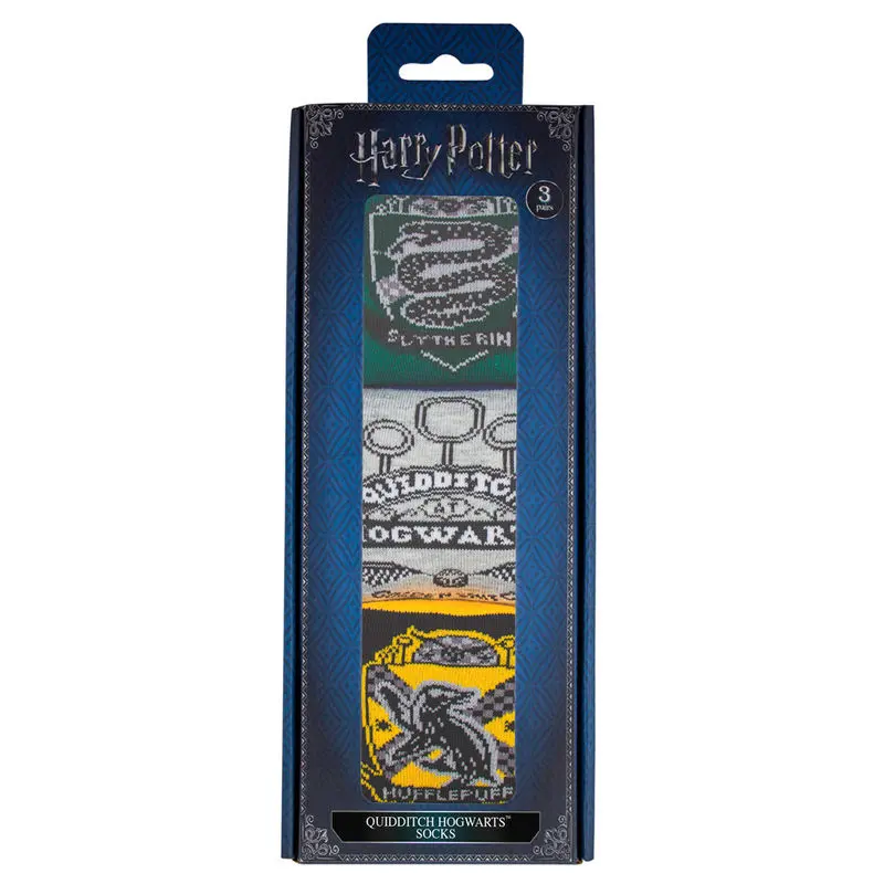 Harry Potter Quidditch Hogwarts 4-es zokni csomag termékfotó