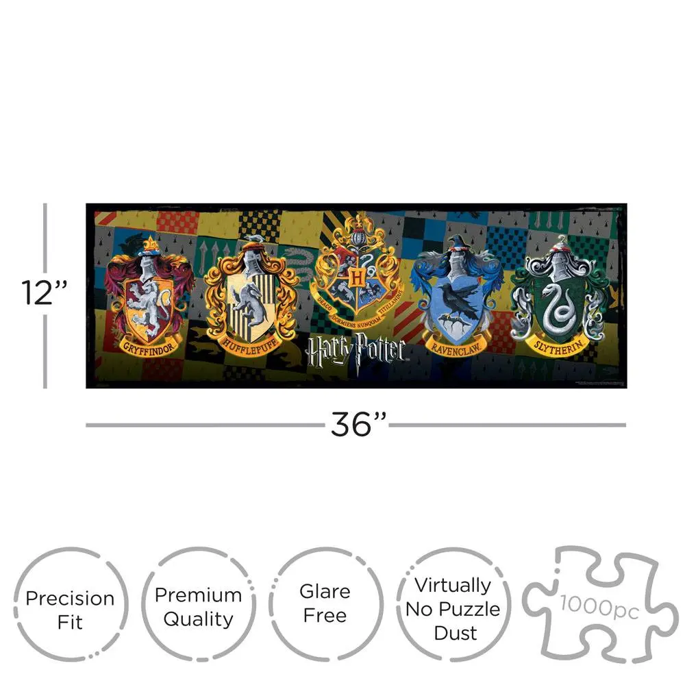 Harry Potter Slim Crests Puzzle (1000 darab) termékfotó