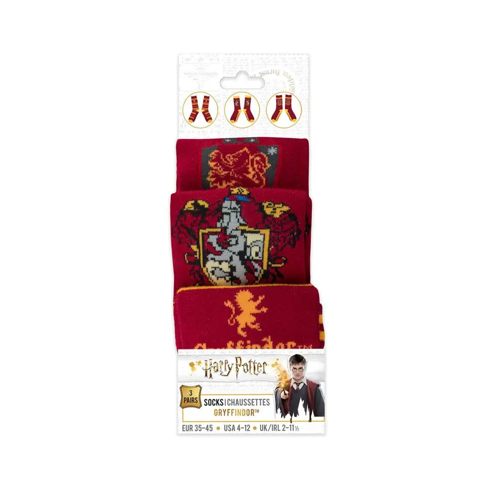 Harry Potter Socks 3-Pack Gryffindor termékfotó