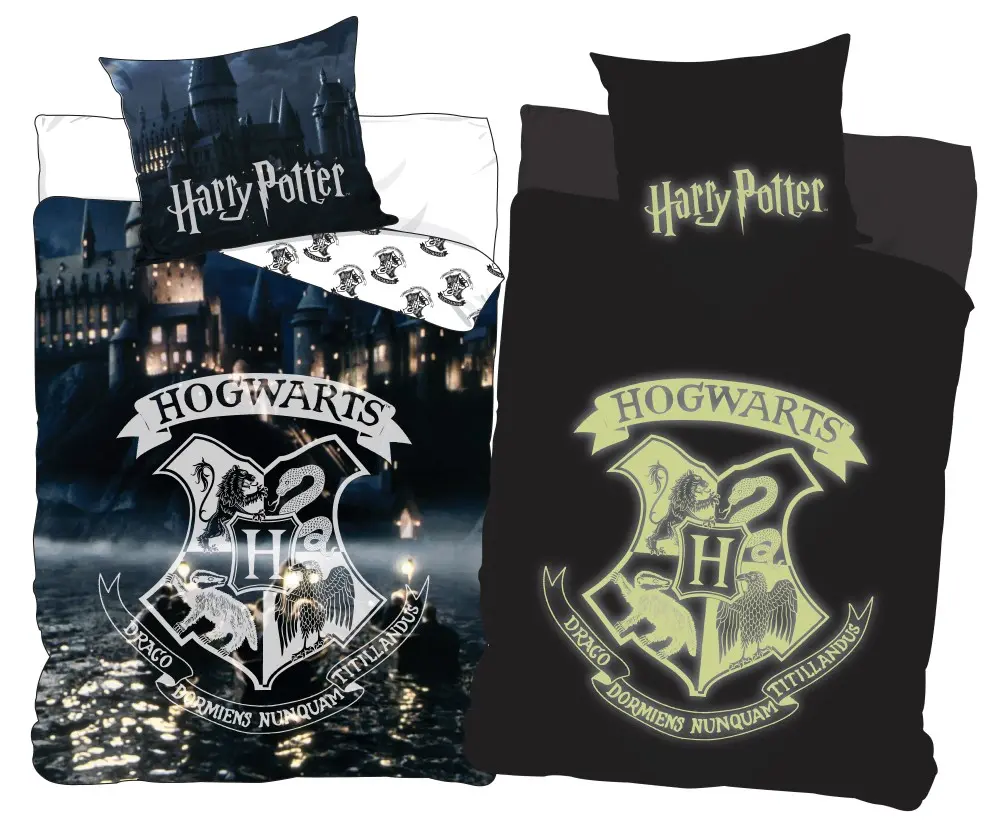 Harry Potter sötétben világító ágyneműhuzat 140×200cm, 70×90 cm termékfotó