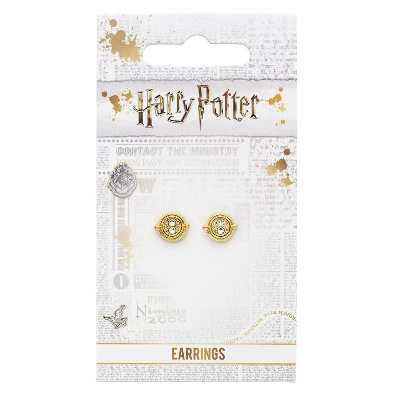 Harry Potter Time Turner aranyozott csap fülbevalók termékfotó