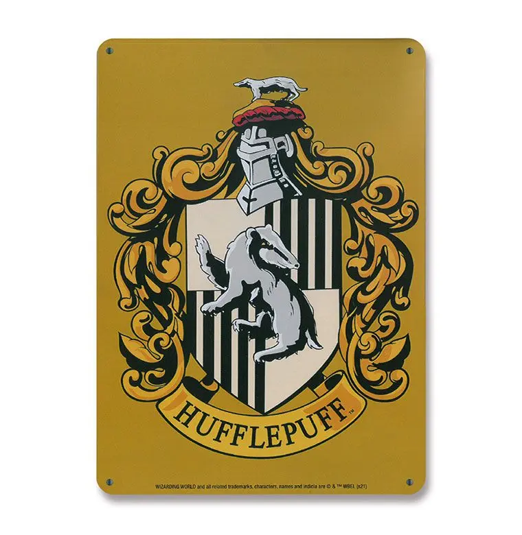Harry Potter Hufflepuff fémtábla 15 x 21 cm termékfotó