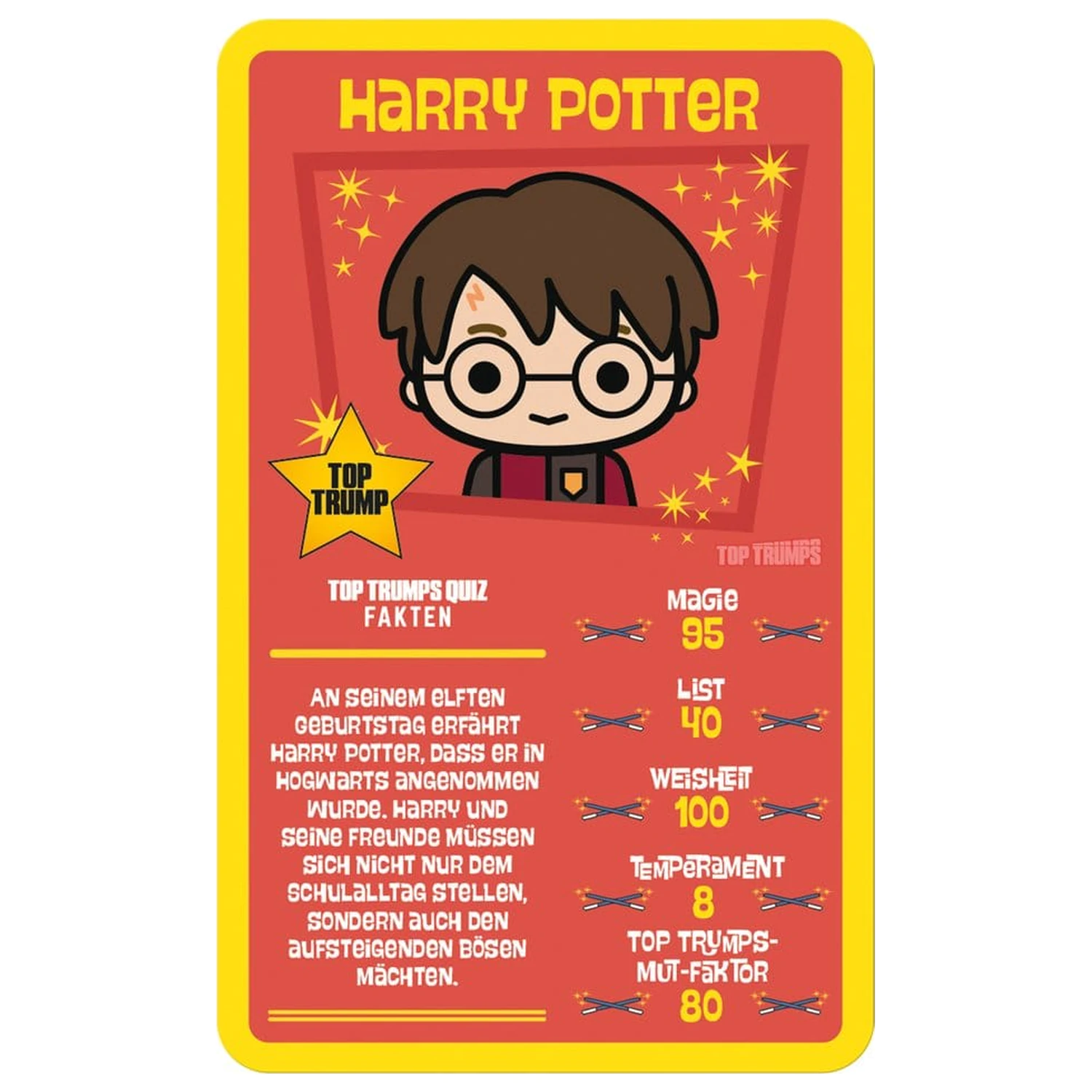 Harry Potter Top Trumps Chibi Style német nyelvű kártyajáték  termékfotó