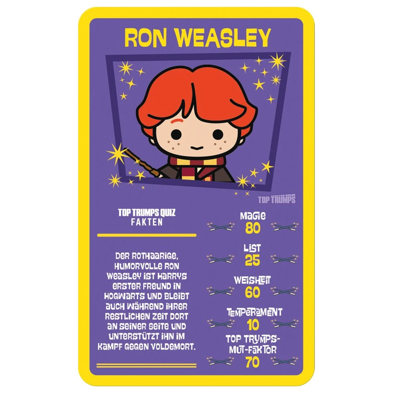 Harry Potter Top Trumps Chibi Style német nyelvű kártyajáték  termékfotó
