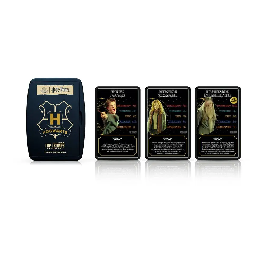 Harry Potter Top Trumps Quiz Heroes of Hogwarts Collectables Német nyelvű kártyajáték termékfotó