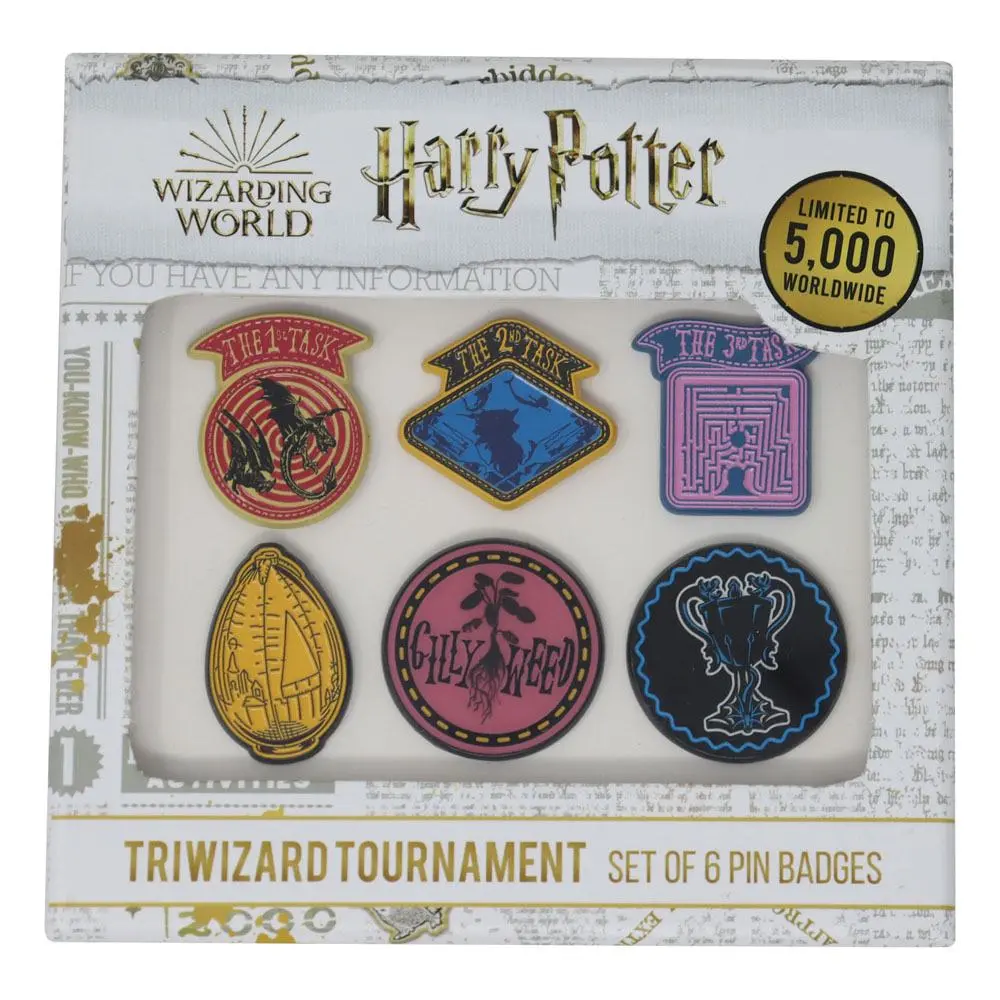 Harry Potter Triwizard Tournament Limitált kiadás 6 darabos kitűző csomag termékfotó