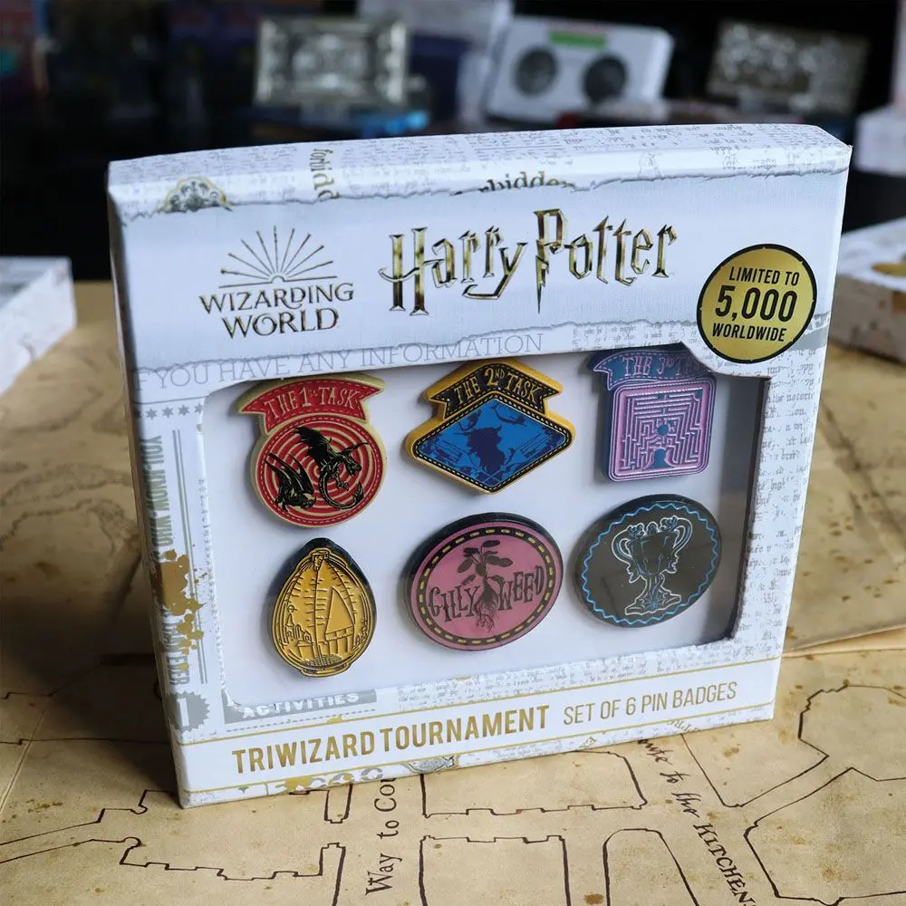 Harry Potter Triwizard Tournament Limitált kiadás 6 darabos kitűző csomag termékfotó