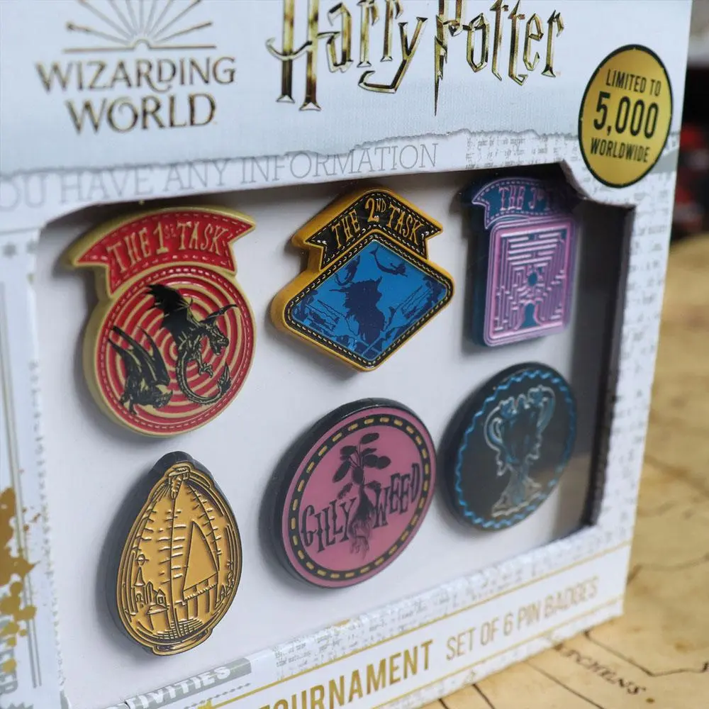 Harry Potter Triwizard Tournament Limitált kiadás 6 darabos kitűző csomag termékfotó